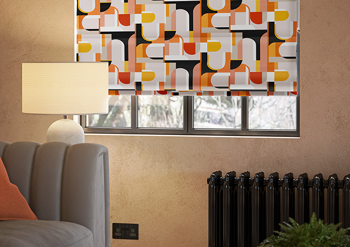 Archways, Orange - Twist&Fit Roman Blind - Image 5